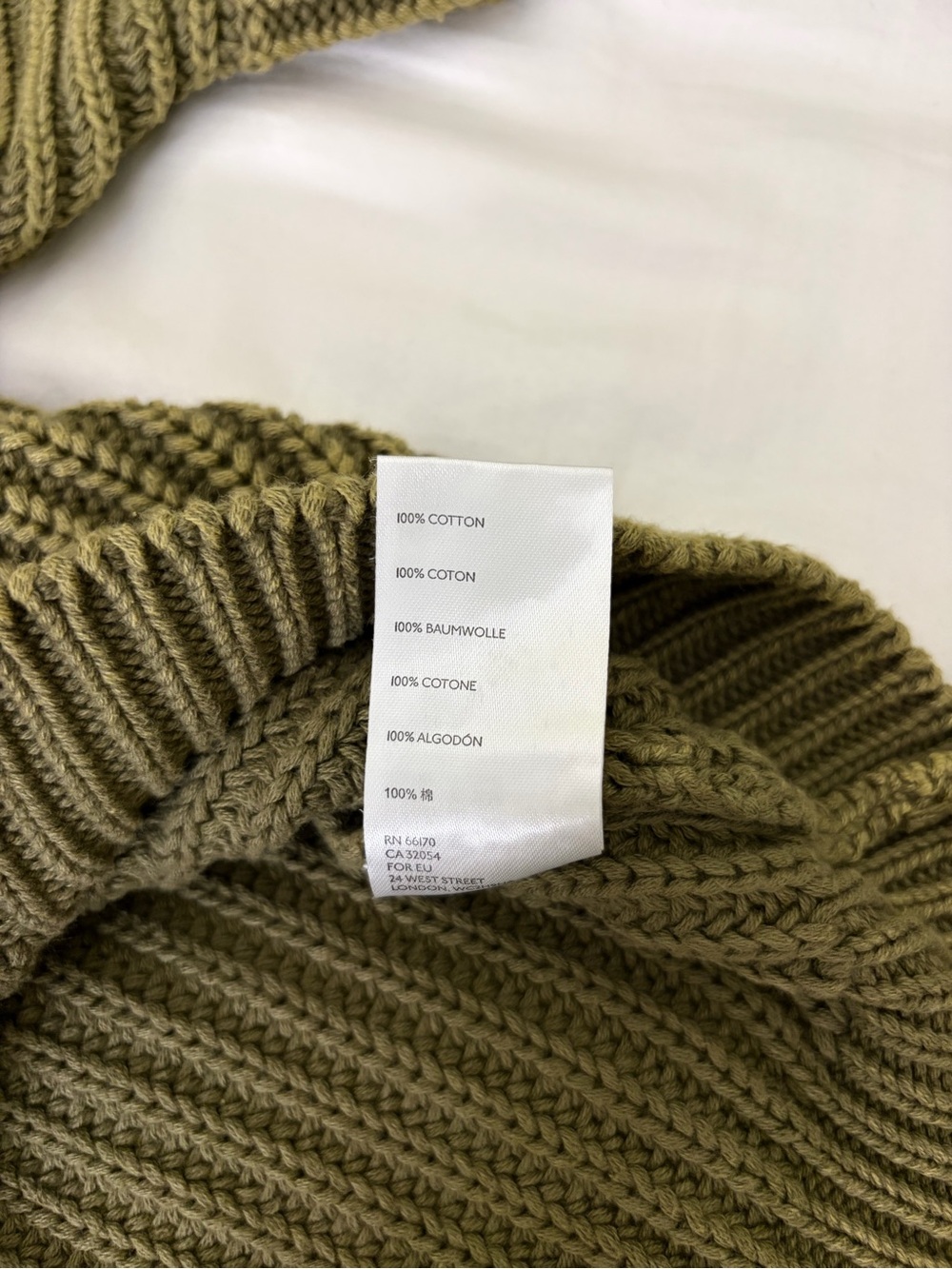 Maeve Anthropologie Mackenzie Chunky Ribbed Sweater Olive Boho Cabincore XS - Picture 10 of 10